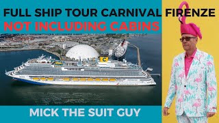 Carnival Firenze Full Ship Tour (in one take!!) not including cabins
