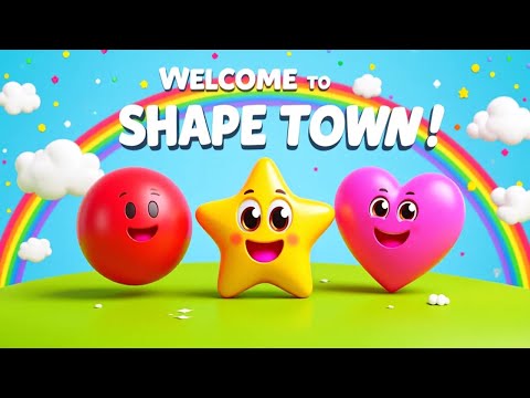 Welcome to Shape Town! | Fun Shapes & Nursery Rhymes for Preschoolers 🎶🔺🔴 | kids Songs