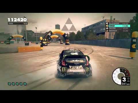 Dirt 3 (PC) - Gymkhana Drift Tutorial [Platinum Medal]