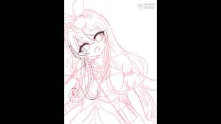 にじライバーを50音順に描いてみた！○41人目:ぽむ れいんぱふ(Pomu Rainpuff)ちゃん #shorts