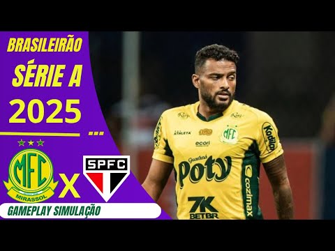 MIRASSOL 3X0 SÃO PAULO MELHORES MOMENTOS BRASILEIRÃO SÉRIE A HOJE SIMULAÇÃO NO PES 21