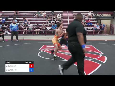 55 Kg Rr Rnd 2 - Jakason Burks, MWC Wrestling Academy Vs Jonathan Gurule, NMU-National Training Ce