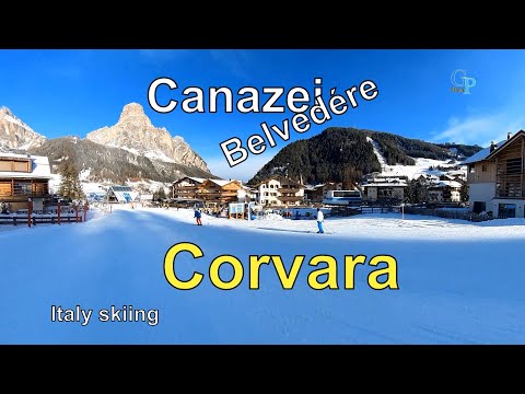 Italy Skiing Canazei Belvedère Corvara