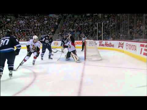 Winnipeg Jets vs Ottawa Senators Highlights 11/29/11