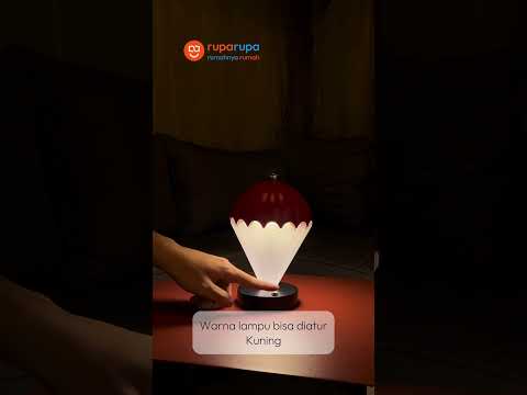 Gambar APA Lampu Meja LED 3 Warna Rechargeable Air Baloon - Putih