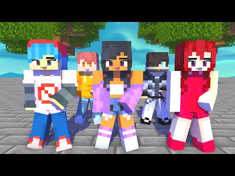 GASOLINA YAY ARIGATO FIRST MEET APHMAU, FNF BOYFRIEND GIRLFRIEND - MINECRAFT ANIMATION #shorts