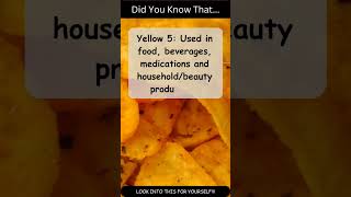Danger of Yellow 5 #shorts #health #facts #thingsyoushouldknow #wellness #food #science #natural