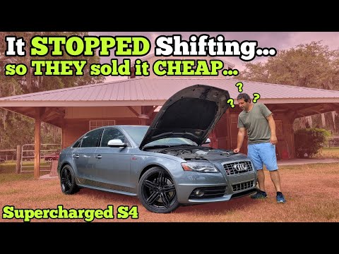 I Bought a Supercharged Audi at Auction and got 50% off because of a Mystery Transmission Issue