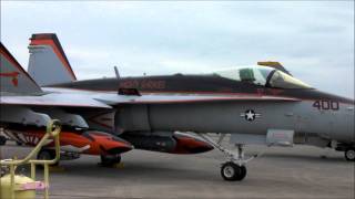 preview picture of video 'U S Navy,F/A-18C Hornet VFA-94Mighty Shrikes アメリカ海軍・特別塗装戦闘機'