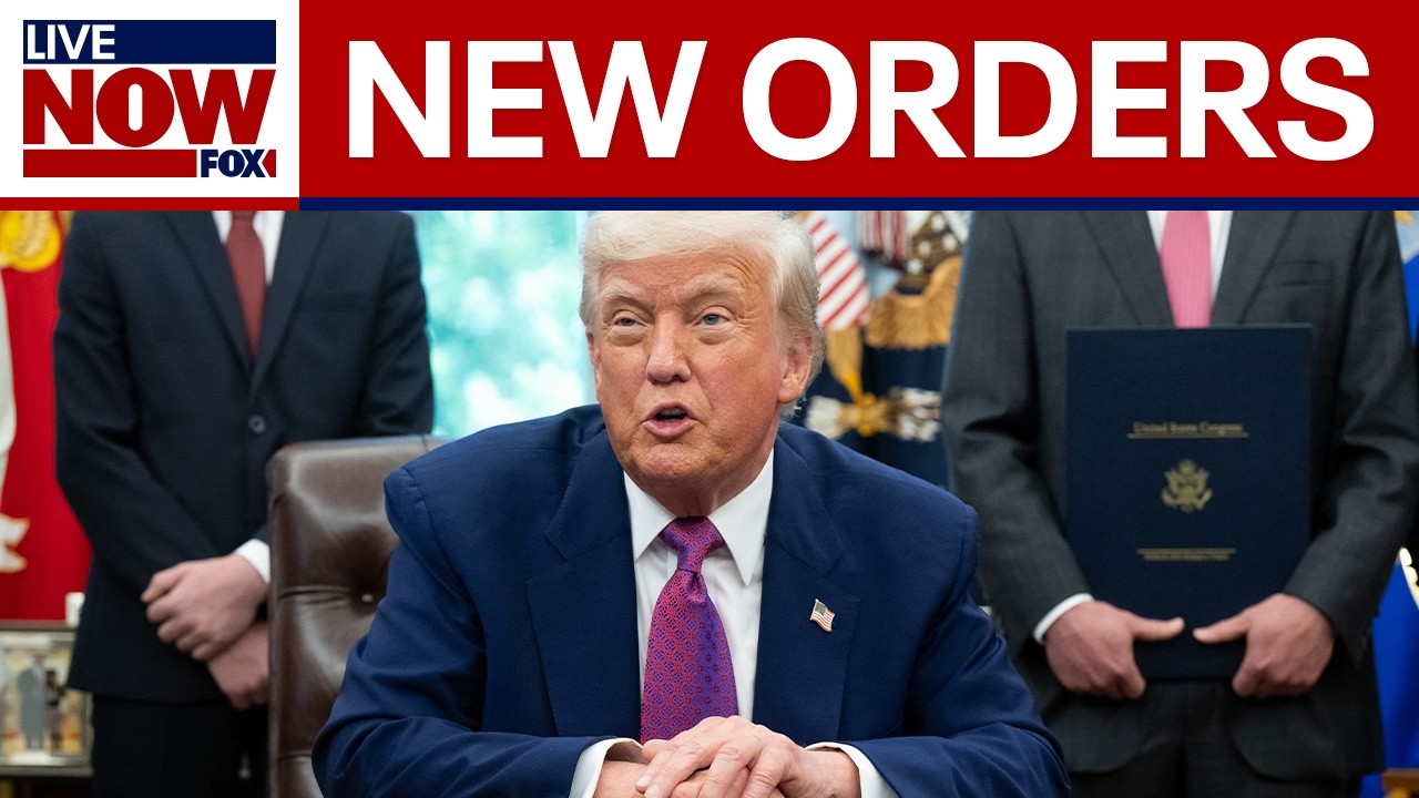 WATCH: President Trump signs orders ending Biden-era regulations