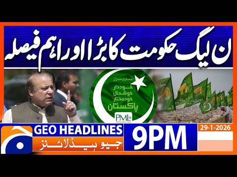 Geo News Headlines 9 PM | 29th January 2026