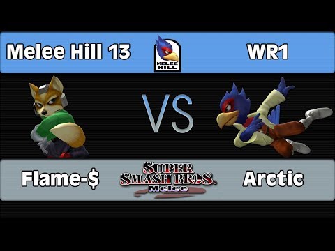Melee Hill 13: Flame-$ (Fox) Vs. Arctic (Falco) - WR1