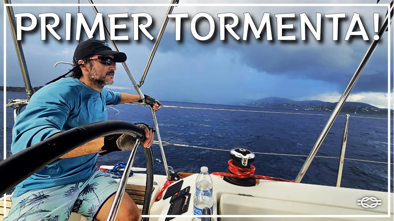 First sailing on our new boat SURPRISED US WITH A STORM 😳 | Ep. 38 - Chez Team