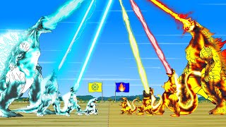 Download lagu IF GODZILLA ICE vs SHIN GODZILLA FIRE : Atomic Breath ( 5000C) vs Freezing Temperatures (-272C) mp3