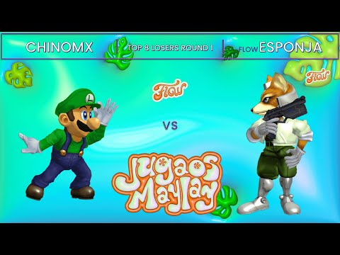 Jugaos Maylay 12 - ChinoMX vs Flow | Esponja - Top 8 Losers Round 1 - Luigi vs Fox