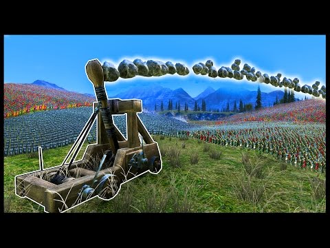 UEBS - Ultimate Epic Battle Simulator - 1 MEGA FULLY AUTO CATAPULT vs 100,000 USING EVERY UNIT!