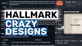 Hallmark + Claude Code,Codex: The BEST DESIGN SKILL YET! It's PRETTY CRAZY!