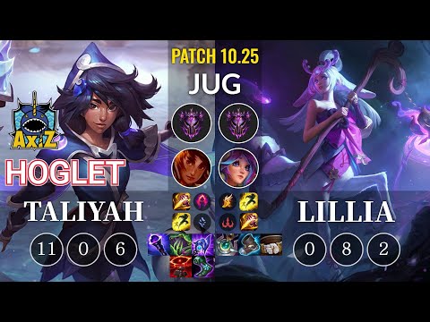AXIZ Hoglet Taliyah vs Lillia Jungle - KR Patch 10.25