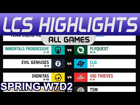 LCS Highlights Week7 Day2 LCS Spring 2023 All Games By Onivia