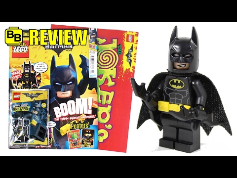 LEGO BATMAN MOVIE ISSUE 1 MAGAZINE BATMAN MINIFIGURE REVIEW! Video