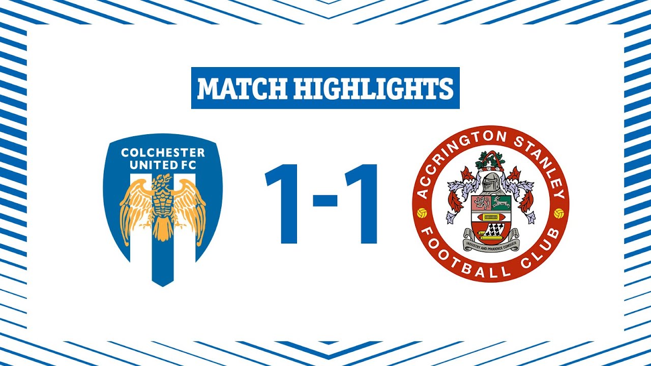 Colchester United vs Accrington Stanley highlights