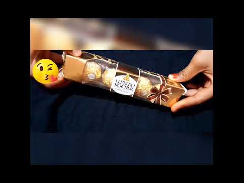 Unboxing of Ferrero Rocher chocolate