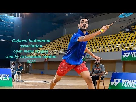 Mens singles badminton final match  #Aryamann tandon VS #Aadit gupta GBA 2022