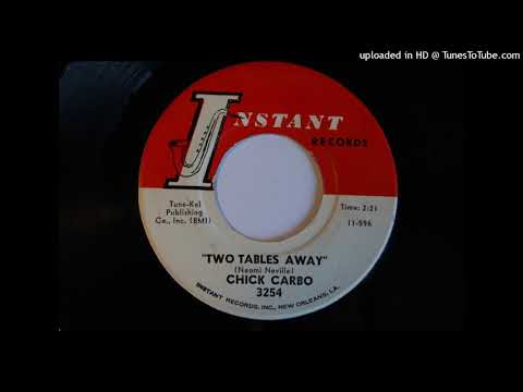 New Orleans Soul: Chick Carbo "Two Tables Away" 45 Instant 3254 1962