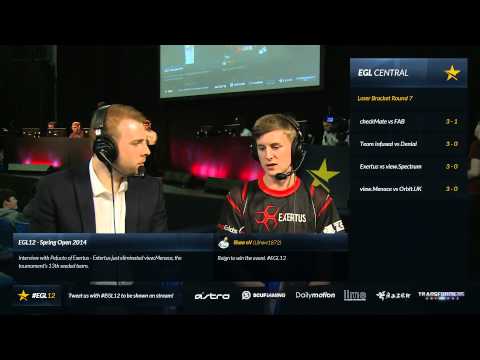 EGL12 Spring Open : Interview with Exertus Pufekto