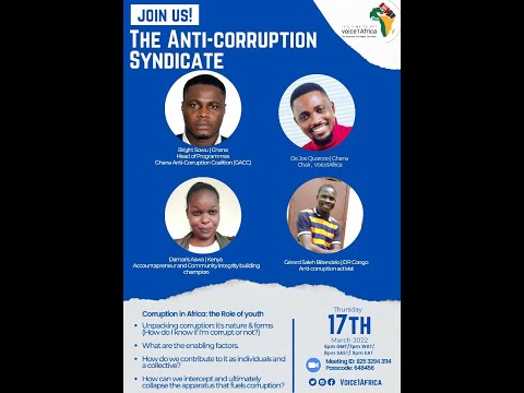 Thumbnail for “The African Youth and Corruption: The Anti-Corruption Syndicate”