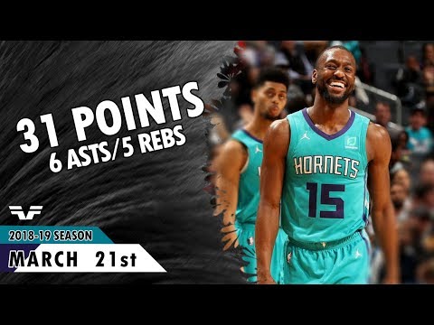 Kemba Walker - 2019.03.21 - Hornets vs Timberwolves - 31 Pts, 6 Asts, 5 Rebs