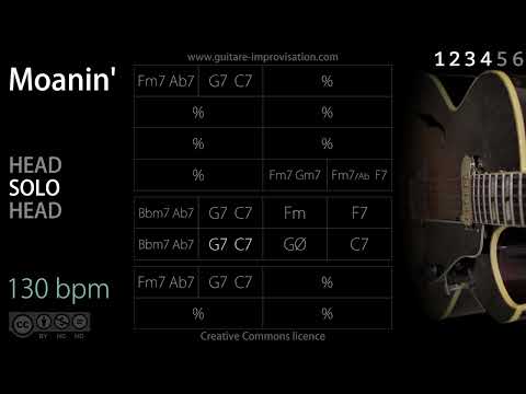Moanin' (Jazz/Swing feel) - 130 bpm : Backing Track