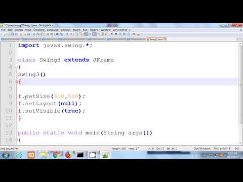 Java swing in Hindi By Pankaj Panjwani 1 | Introduction First Example