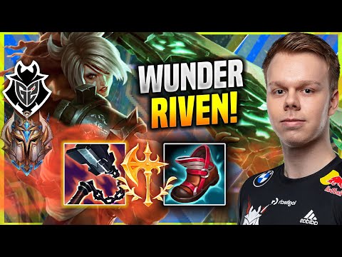 WUNDER CHILLING WITH RIVEN TOP! - G2 Wunder Plays Riven TOP vs Kayle! | Patch 11.18
