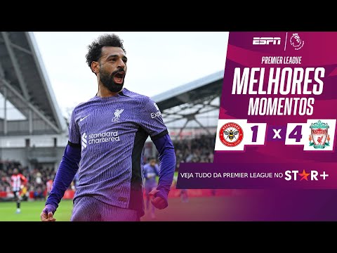 Gols e lances de Brentford x Liverpool