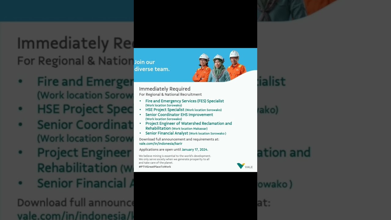 Lowongan kerja tambang #lokertambang #tambang #tambangupdate #lowongankerja #lowongankerja2024