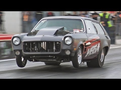 Twin Turbo V8 Chevy Vega runs 7s!