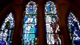 preview picture of video 'Baptismal Window Cathedral Dunblane Scotland'