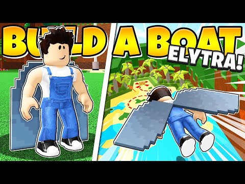 I BUILT A WORKING ELYTRA AND FLOAT TO THE END! Build a Boat