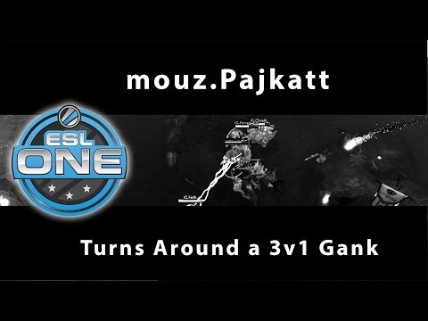Pajkatt Turns Around 3v1 Gank vs. iG @ ESL One Frankfurt