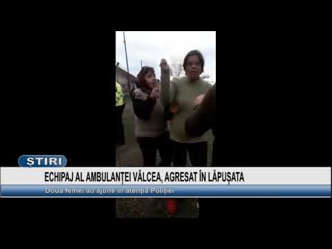 ECHIPAJ AL AMBULANTEI VALCEA, AGRESAT IN LAPUSATA