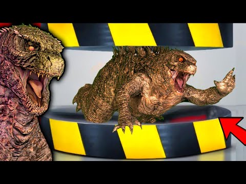 HYDRAULIC PRESS VS Evolved Godzilla