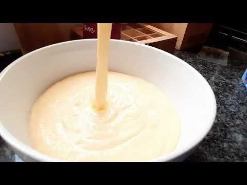 Mango creamed dessert