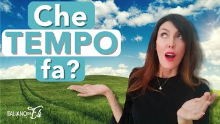 4 Tips for Talking about the Weather in Italian (ITA audio - ENG subs)
