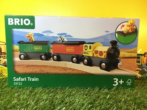 Ravensburger Brio geležinkelis BRIO traukinys Safaris 33722 video