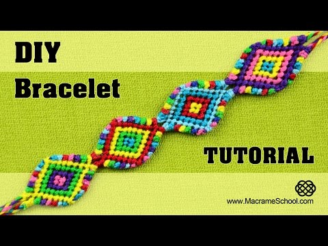 Heart Friendship Bracelet for Valentines Day DIY Tutorial