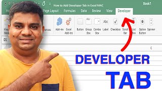 How to add Developer Tab in Excel - MAC
