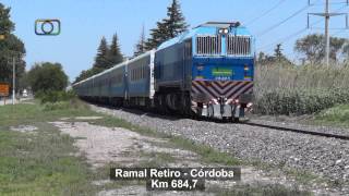 preview picture of video 'Tren de SOFSE con la 319-331-5 y coches chinos de larga distancia en cercanías de Ferreyra'