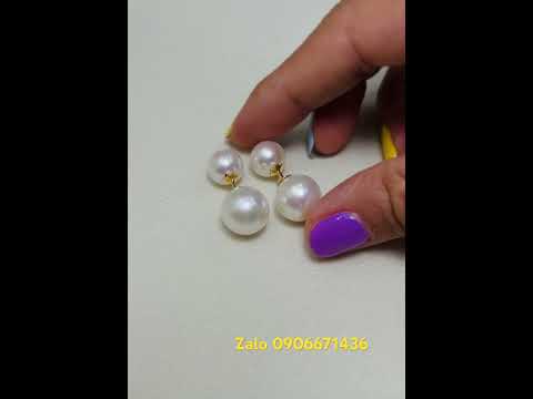 Hoa Tai Kiểu Cao Cấp Vàng 18k - Ngọc Trai Mai Phương