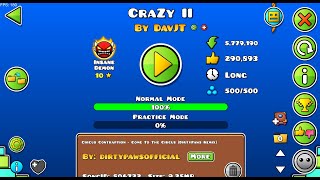 CraZy II 100% (NEW HARDEST)